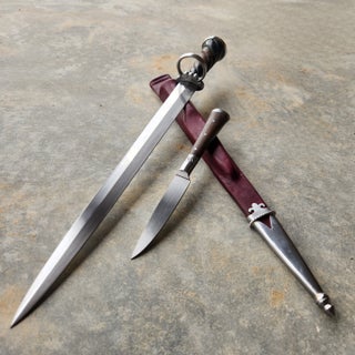 swiss german ring dagger and byknife $ 2000 . 00